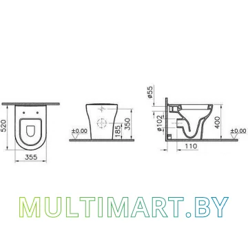 Унитаз Vitra Zentrum 5788B003-0075 картинка 2